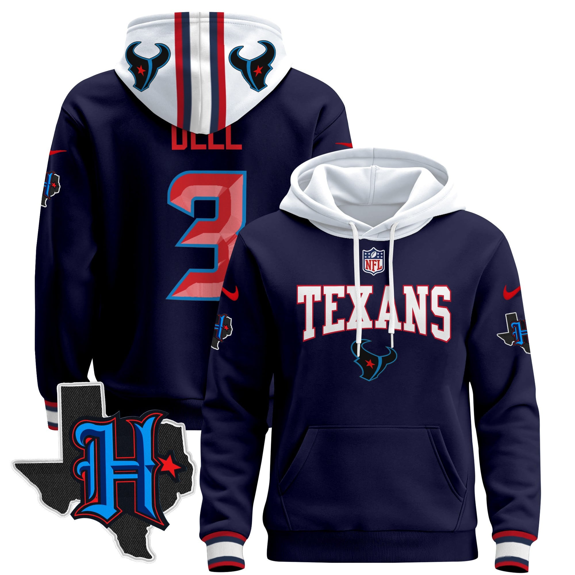 Houston Texans 2024 Pullover Hoodie V3
