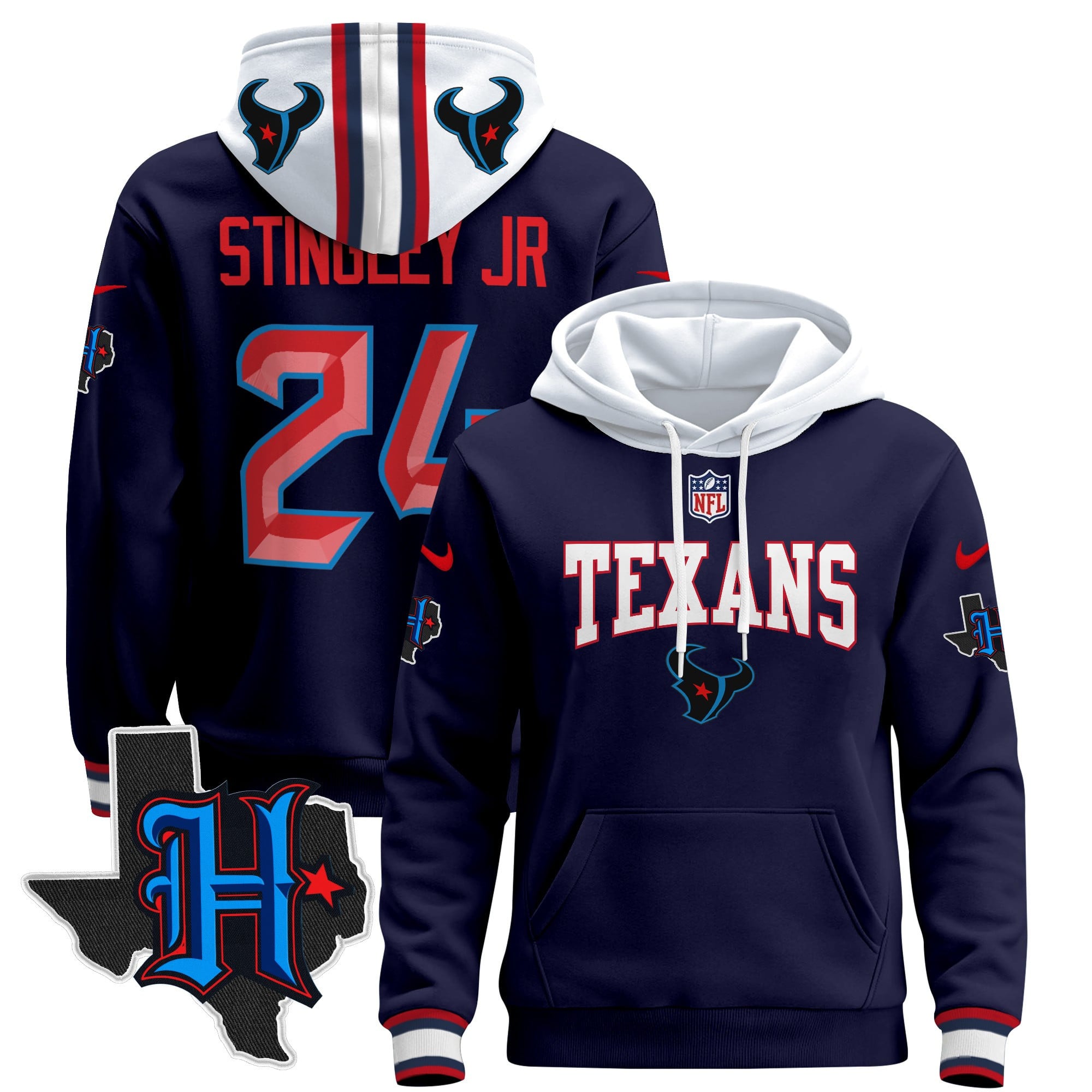 Houston Texans 2024 Pullover Hoodie V3