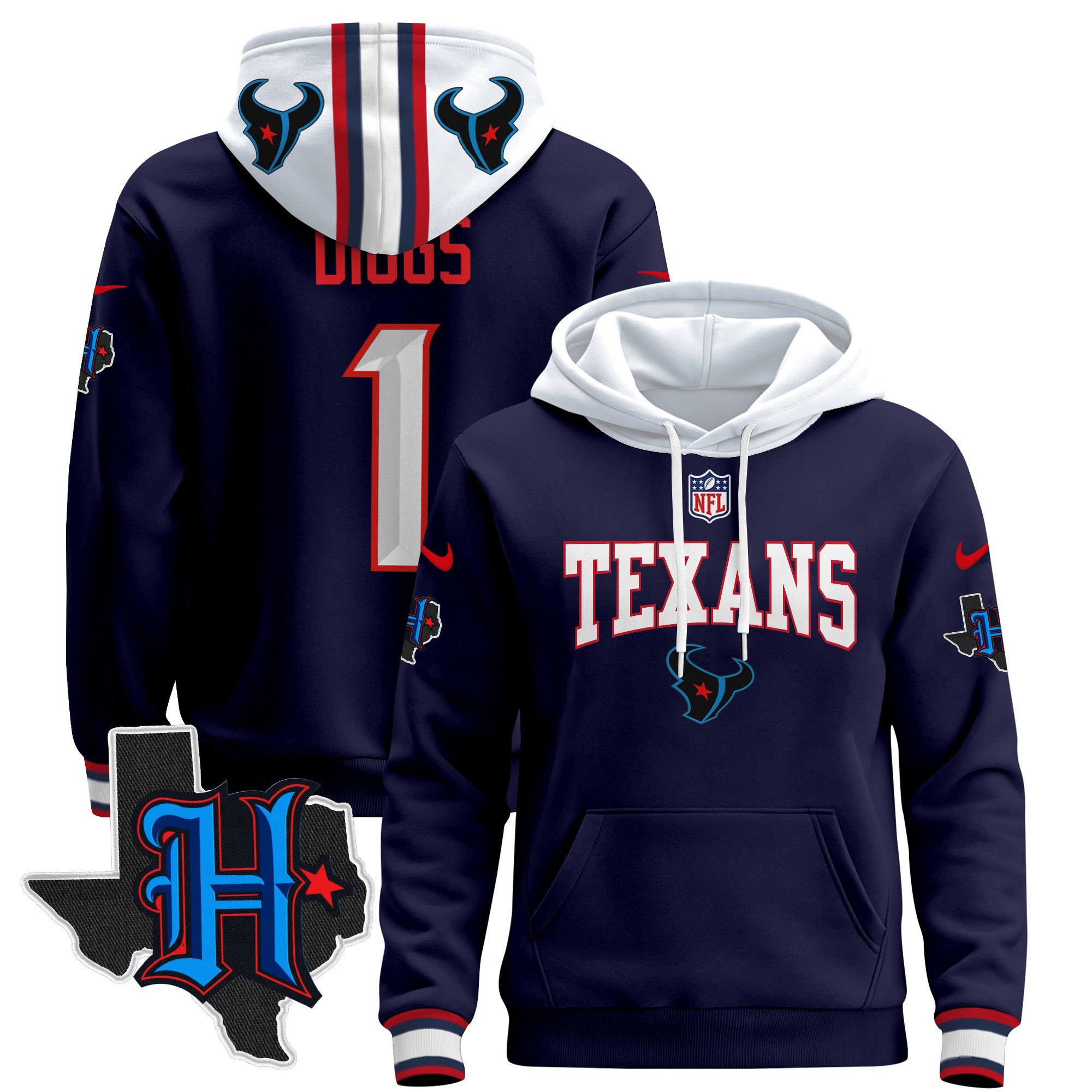 Houston Texans 2024 Pullover Hoodie V3