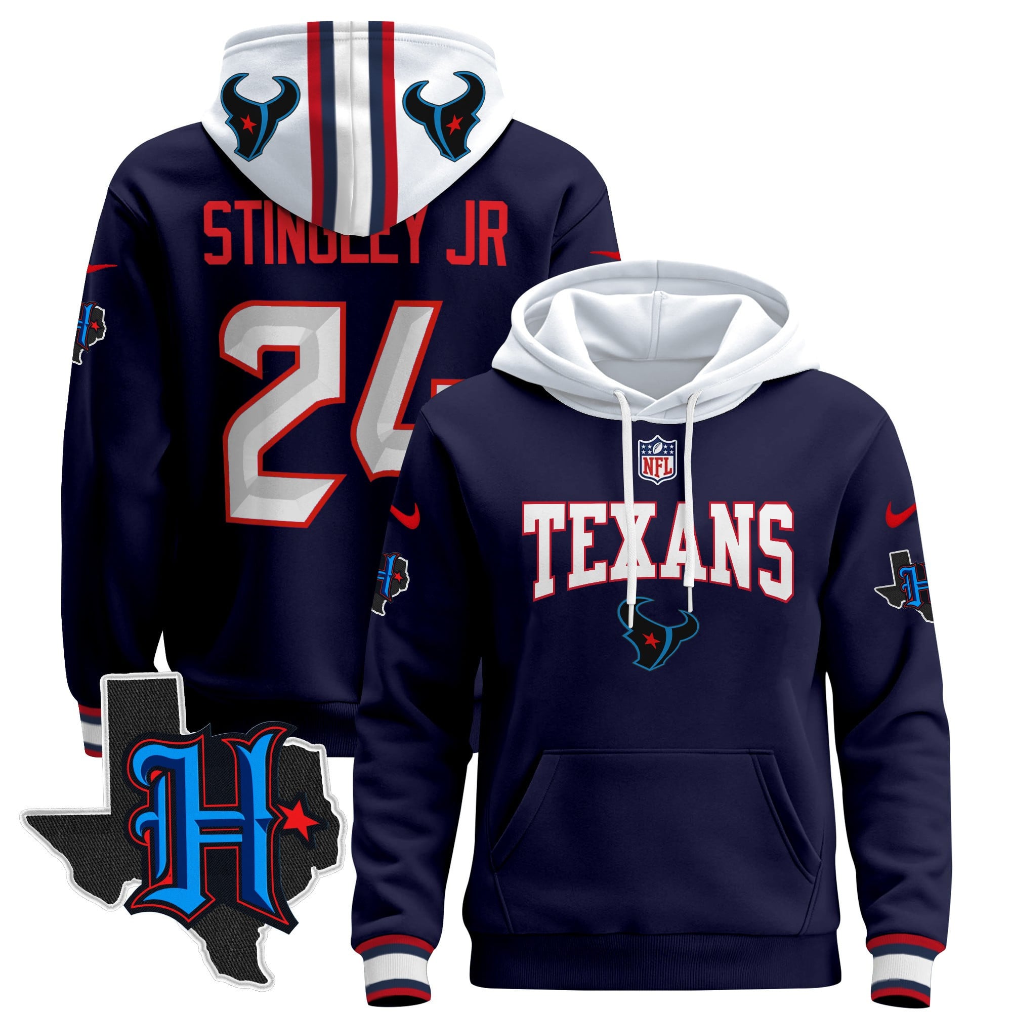 Houston Texans 2024 Pullover Hoodie V3