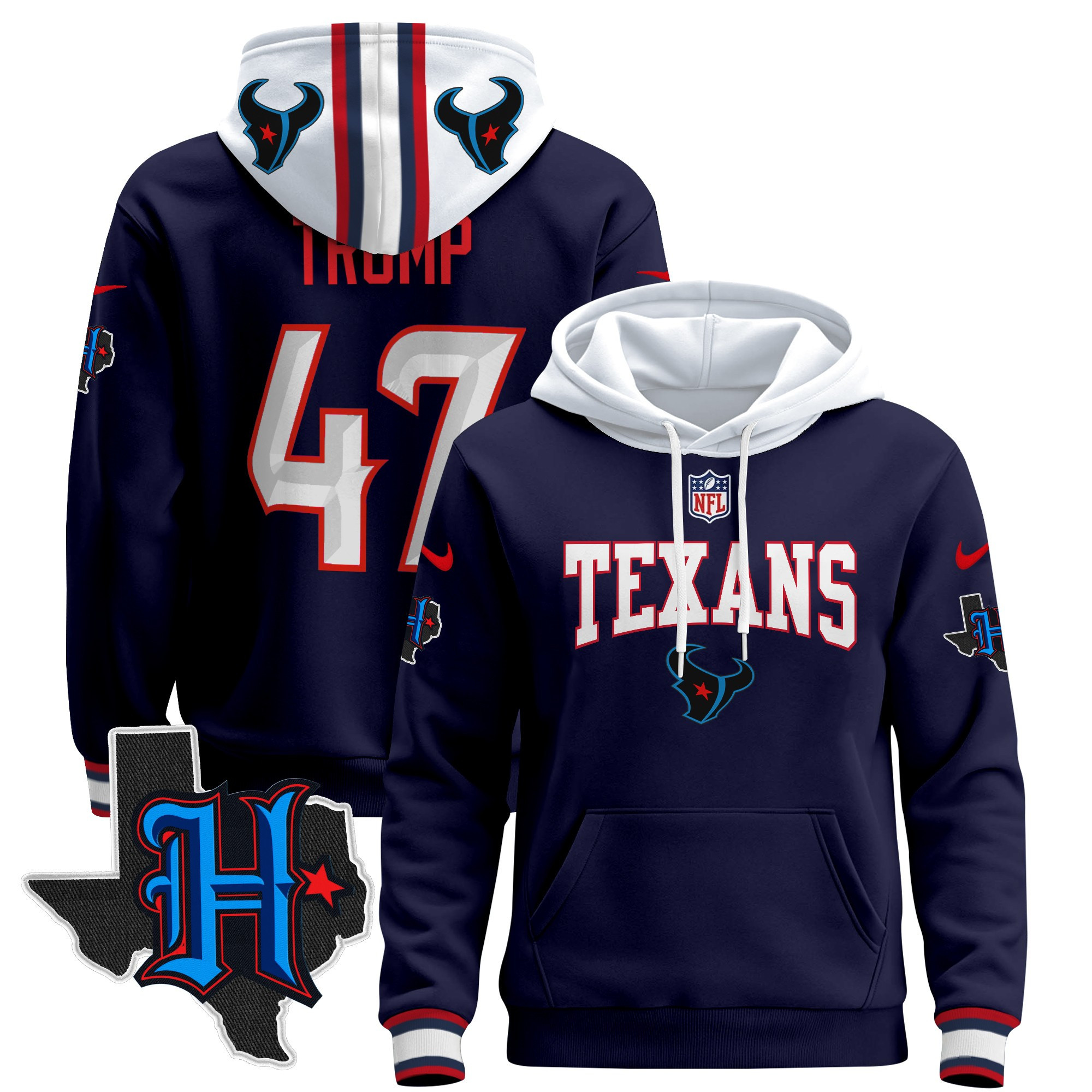 Houston Texans 2024 Pullover Hoodie V3
