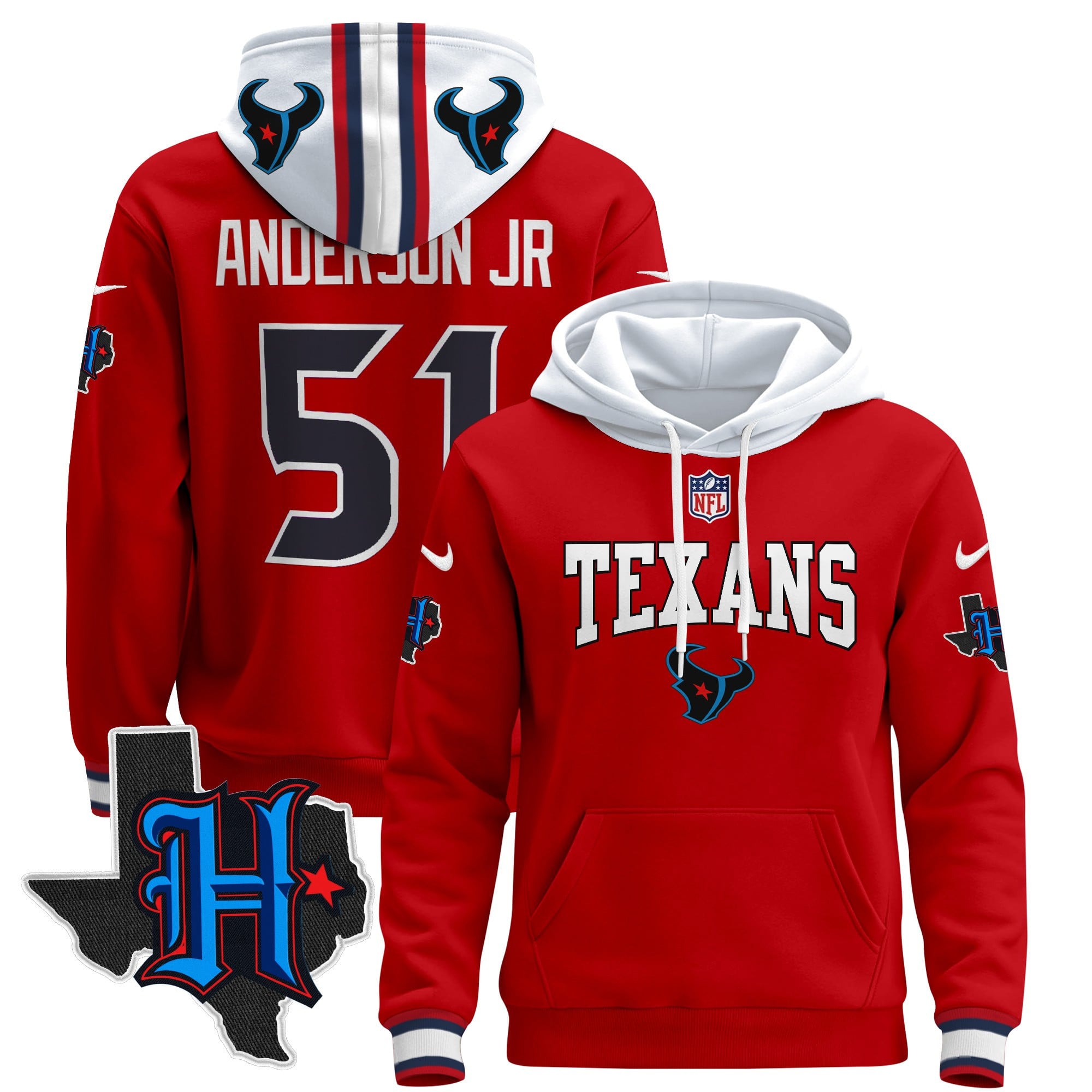 Houston Texans 2024 Pullover Hoodie V3