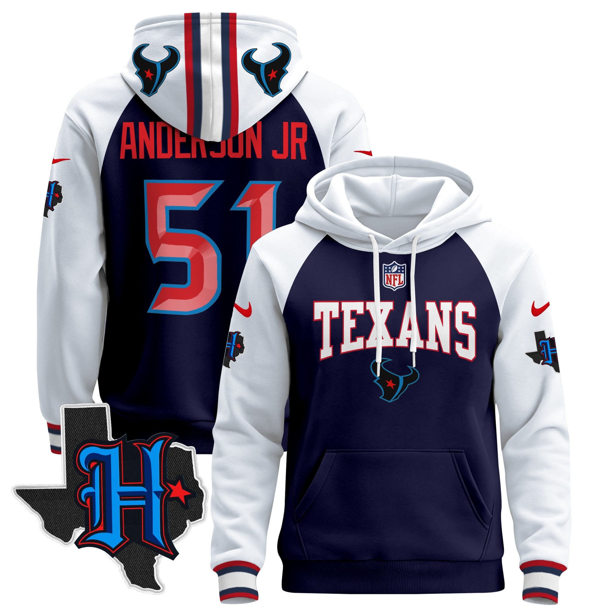 Houston Texans 2024 Pullover Hoodie V3