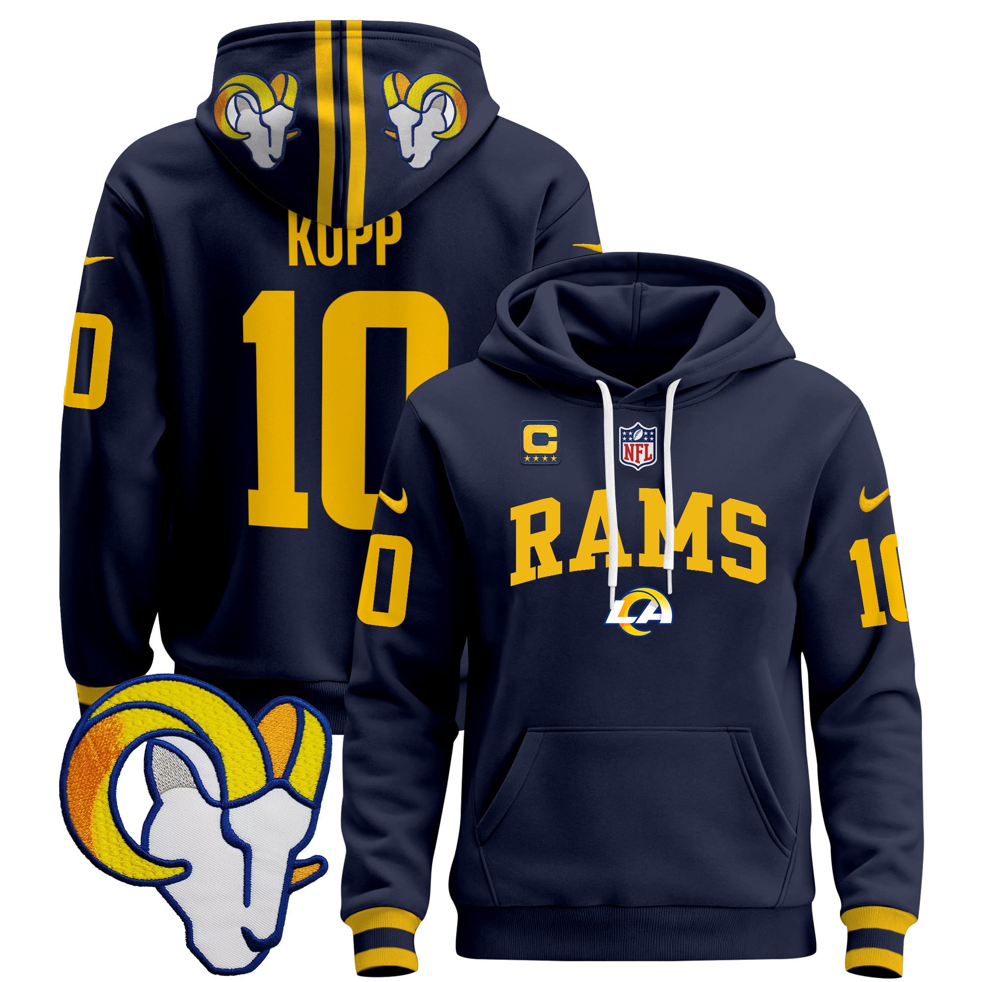 Los Angeles Rams 2024 Pullover Hoodie V2