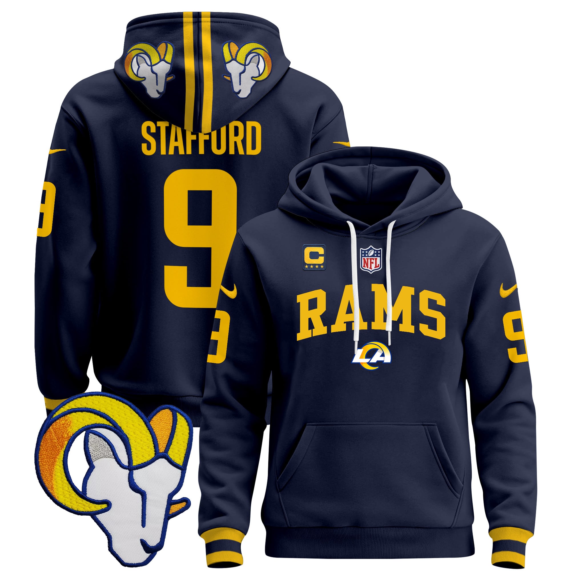 Los Angeles Rams 2024 Pullover Hoodie V2