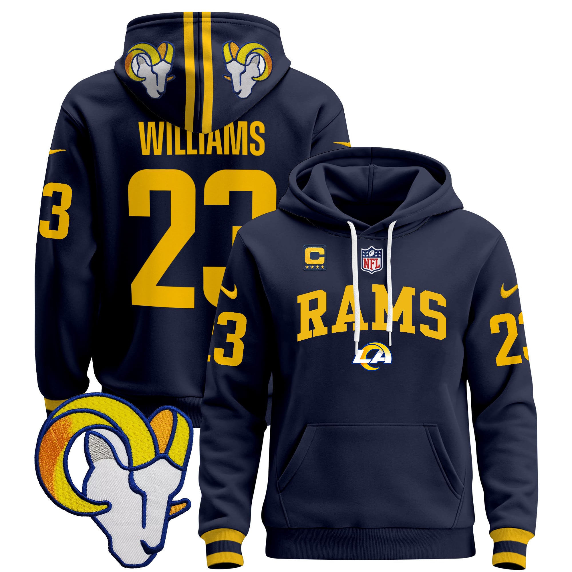 Los Angeles Rams 2024 Pullover Hoodie V2
