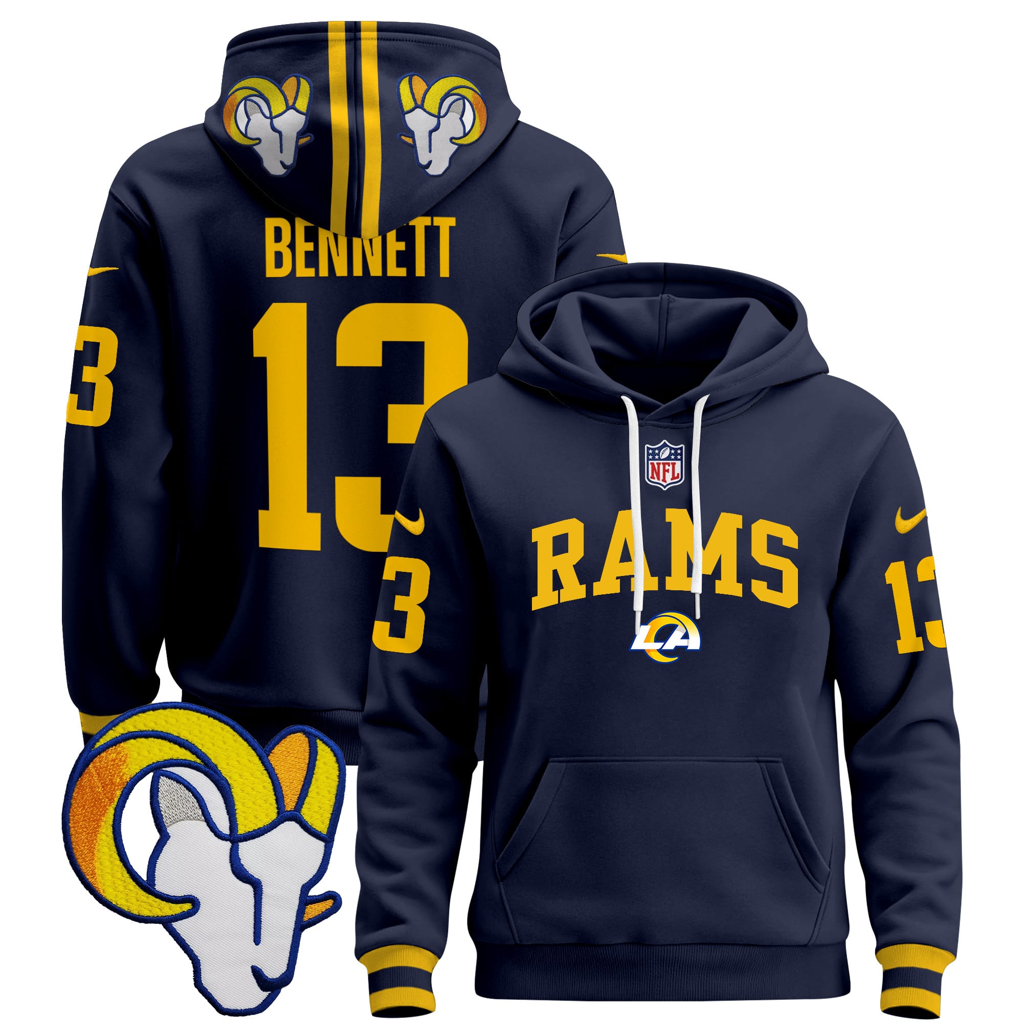 Los Angeles Rams 2024 Pullover Hoodie V2