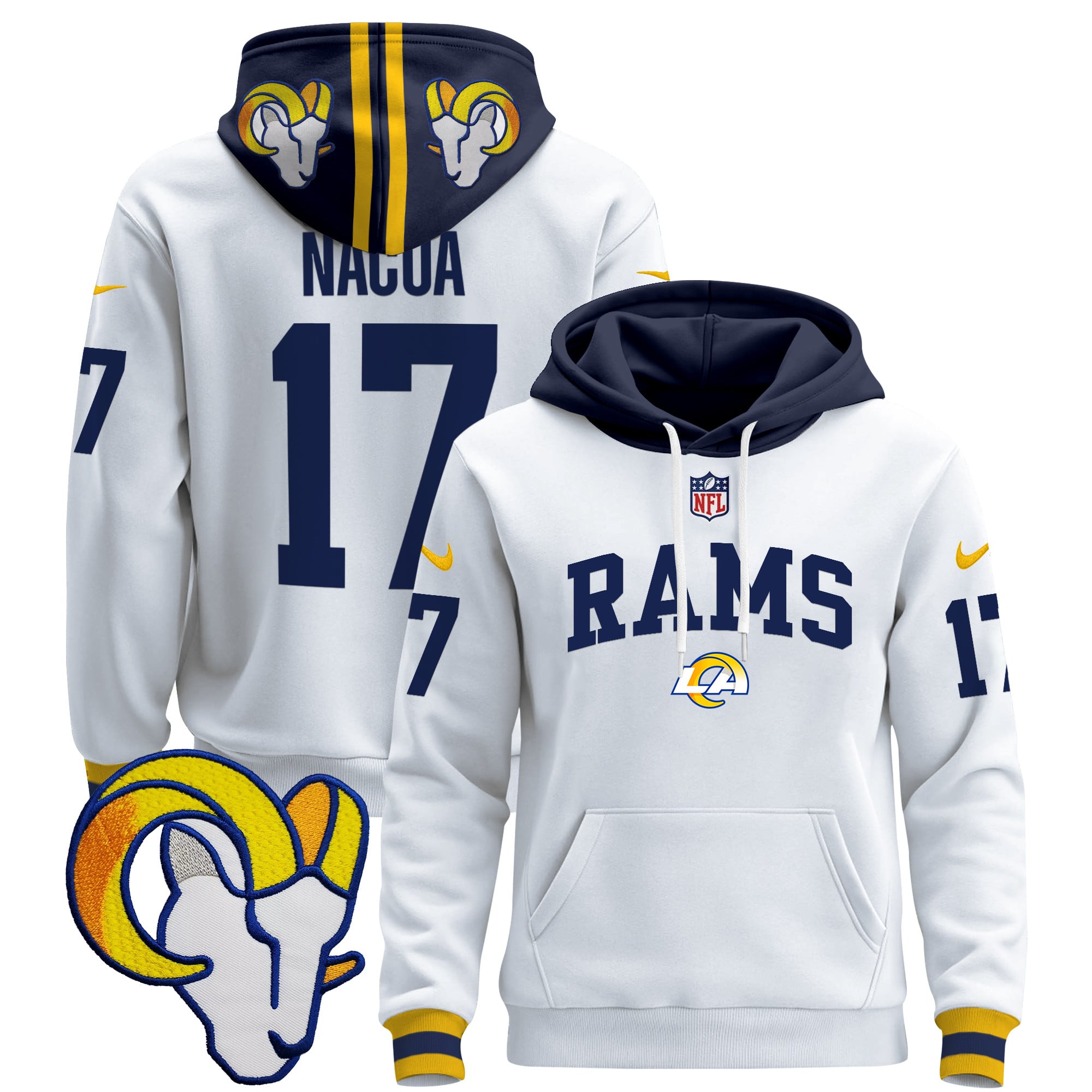 Los Angeles Rams 2024 Pullover Hoodie V2
