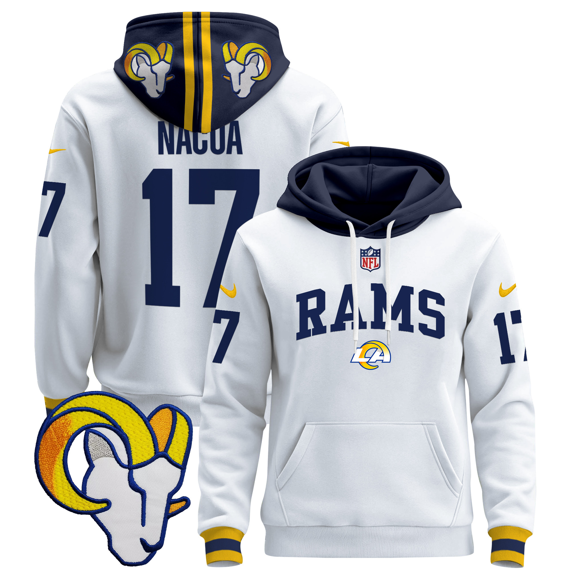 Los Angeles Rams 2024 Pullover Hoodie V2