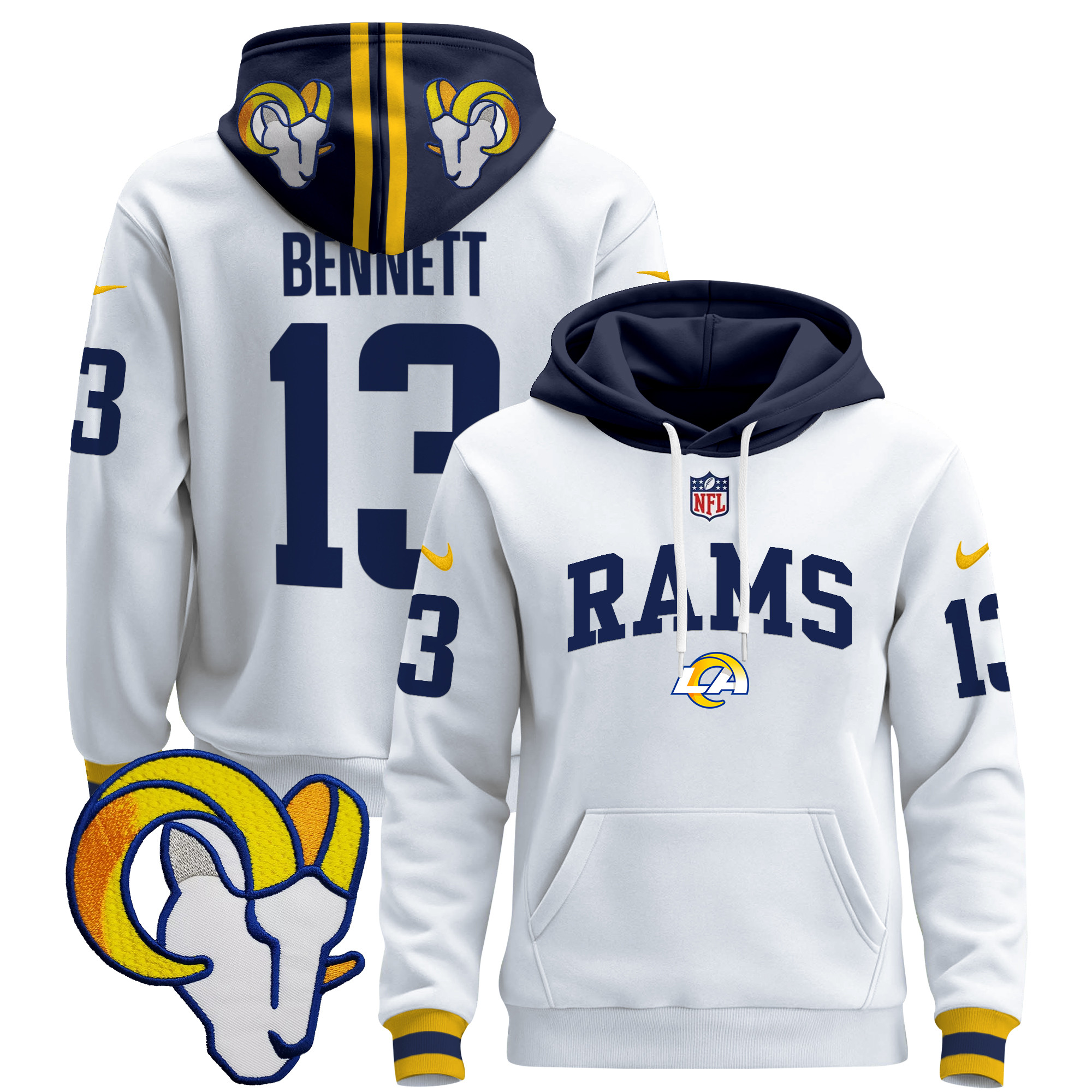 Los Angeles Rams 2024 Pullover Hoodie V2