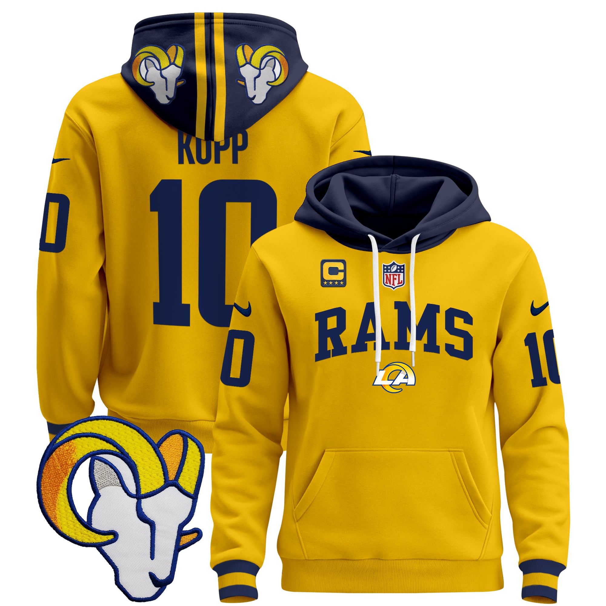 Los Angeles Rams 2024 Pullover Hoodie V2
