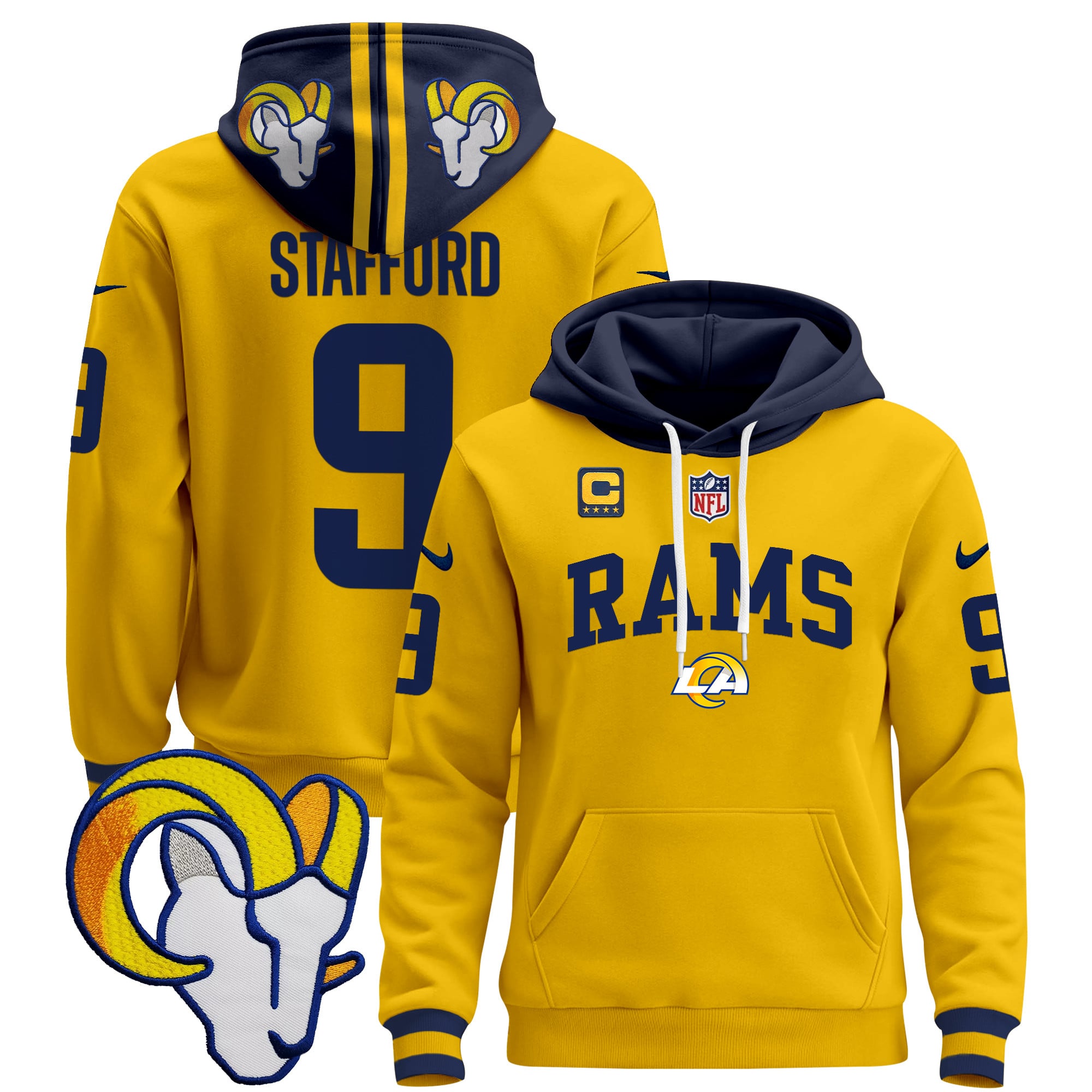 Los Angeles Rams 2024 Pullover Hoodie V2