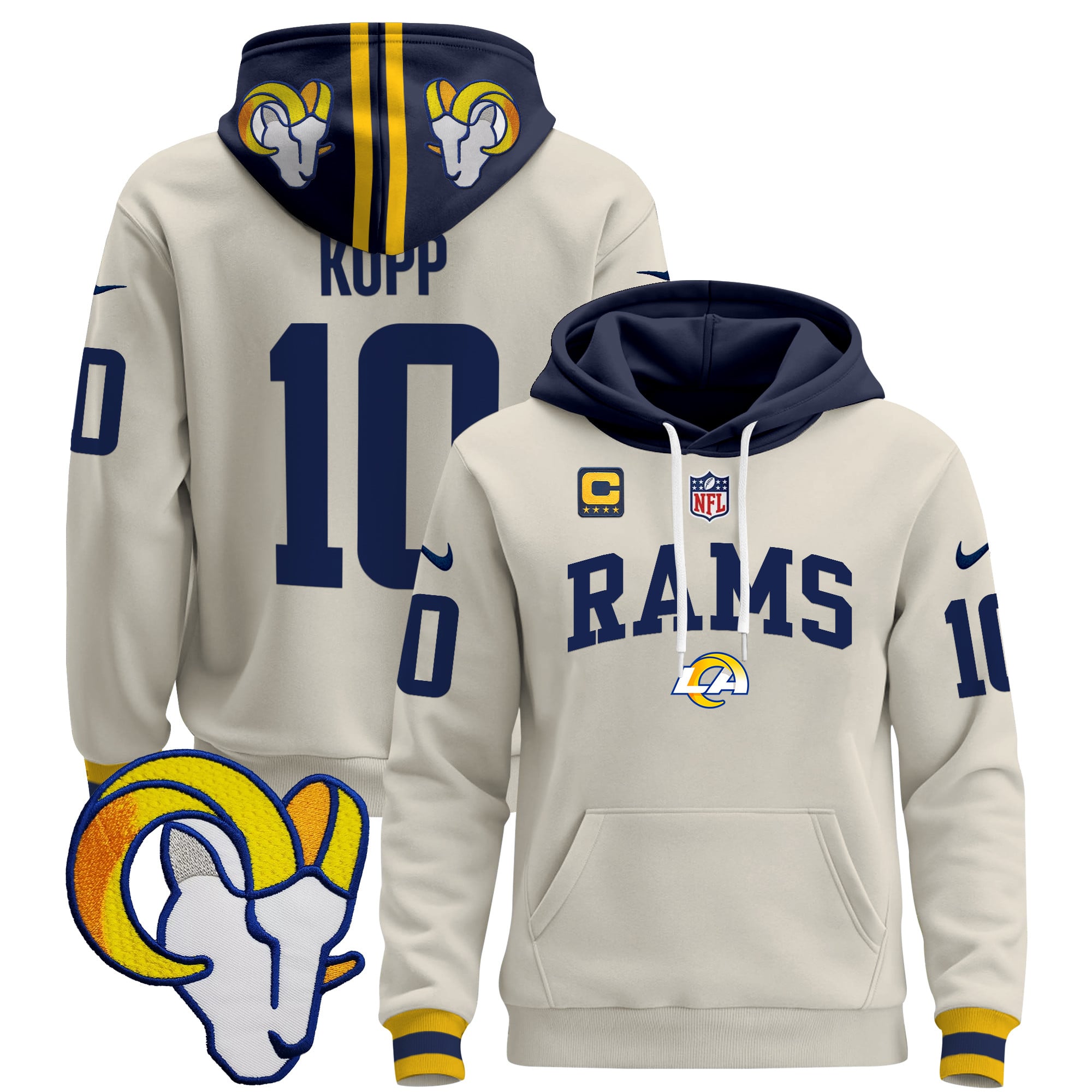 Los Angeles Rams 2024 Pullover Hoodie V2