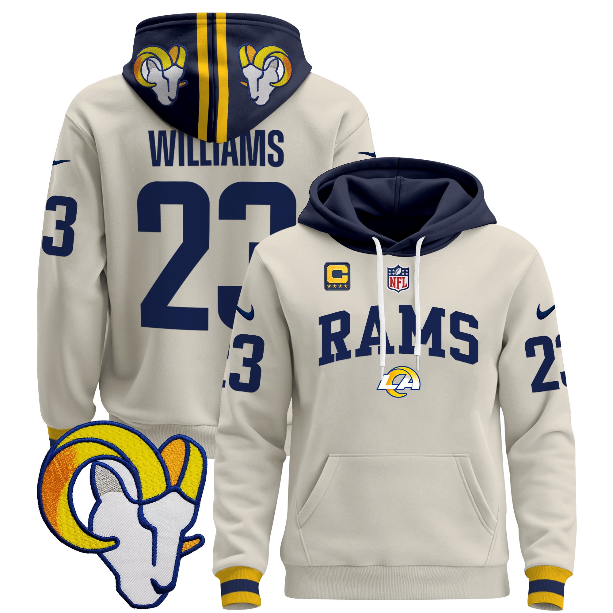 Los Angeles Rams 2024 Pullover Hoodie V2