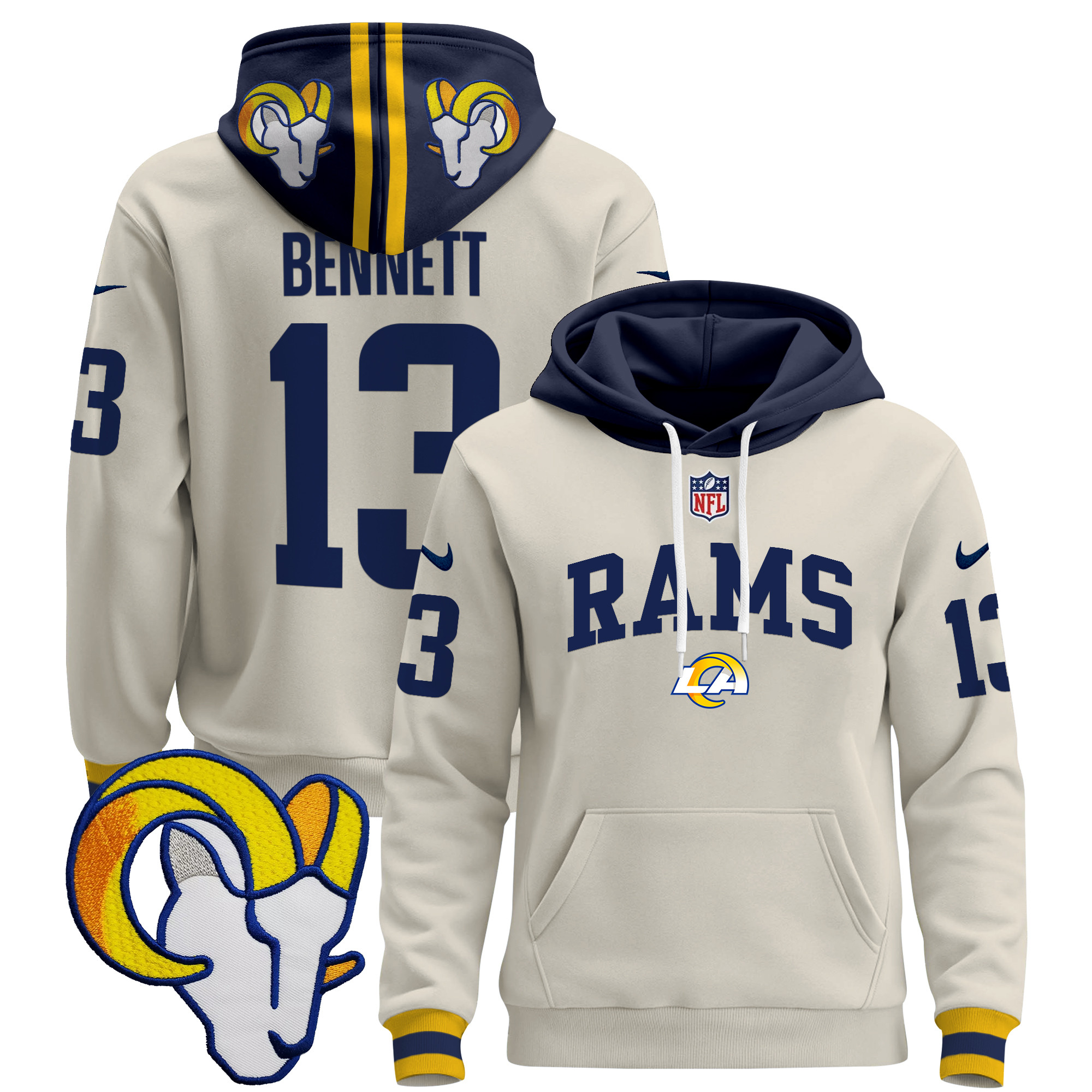 Los Angeles Rams 2024 Pullover Hoodie V2