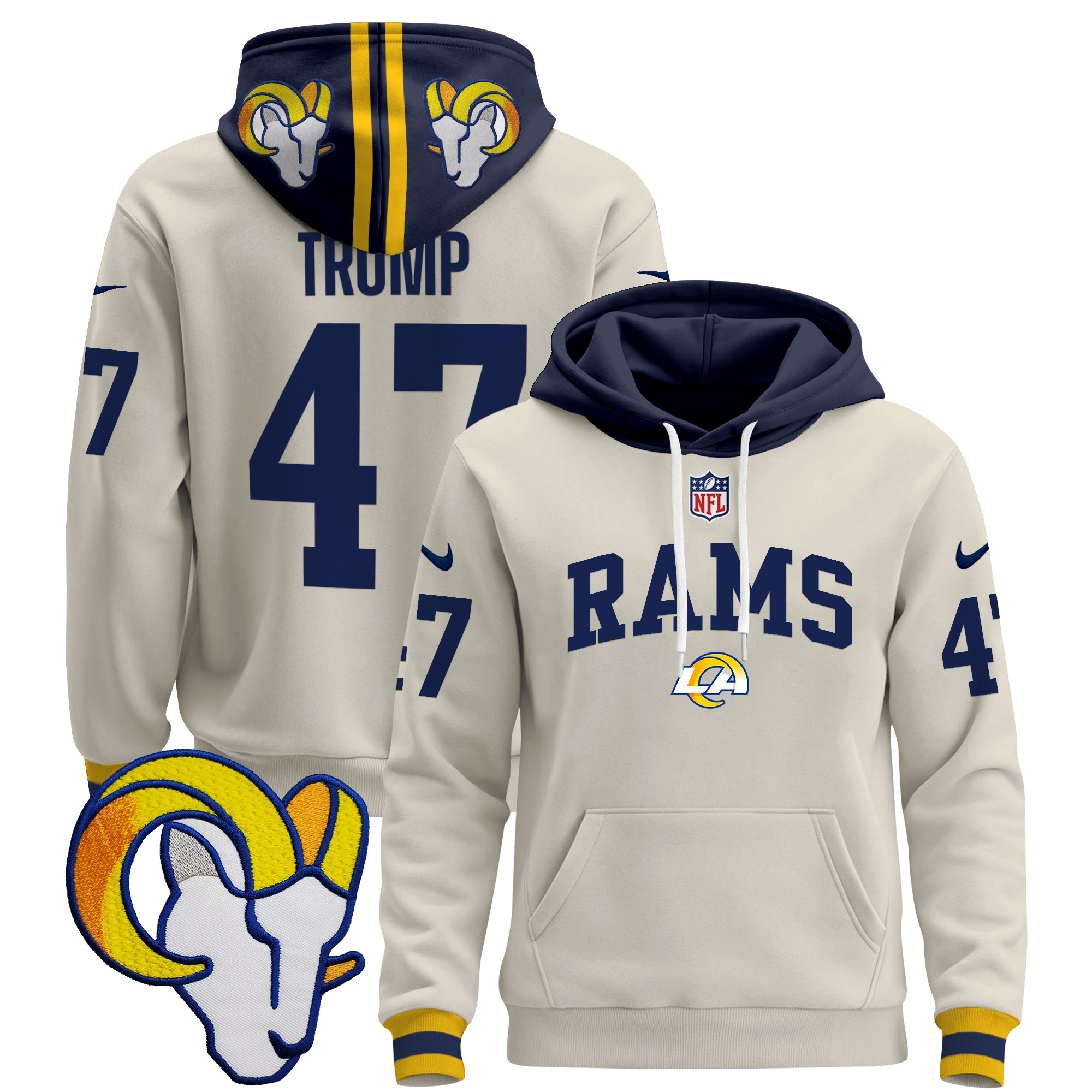 Los Angeles Rams 2024 Pullover Hoodie V2