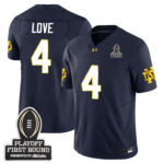 Men’s Notre Dame Fighting Irish 24/25 Jersey – CFP First Round Patch – All Stitched