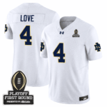 Men’s Notre Dame Fighting Irish 24/25 Jersey – CFP First Round Patch – All Stitched