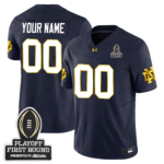 Custom Notre Dame Fighting Irish 24/25 Jersey – CFP First Round Patch