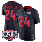 Men’s Houston Texans 2024 AFC South Division Champions Patch Vapor Limited Jersey – All Stitched