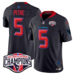 Men’s Houston Texans 2024 AFC South Division Champions Patch Vapor Limited Jersey – All Stitched