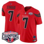 Men’s Houston Texans 2024 AFC South Division Champions Patch Vapor Limited Jersey – All Stitched