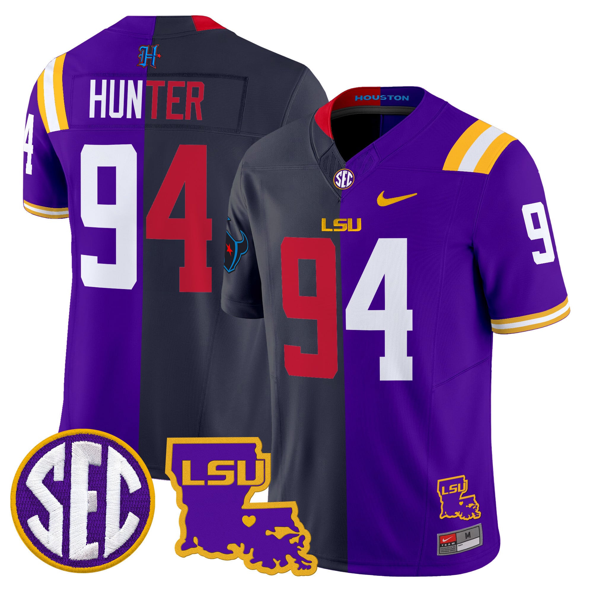 LSU Tiger Split Vapor Limited Jersey – All Stitched