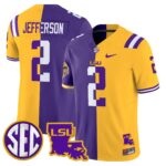 LSU Tiger Split Vapor Limited Jersey – All Stitched