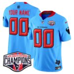 Houston Texans 2024 AFC South Division Champions Patch Vapor Limited Custom Jersey – All Stitched