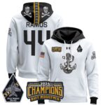 Navy Midshipmen 2024 Commander-In-Chief’s Trophy Champions Patch Pullover Hoodie