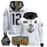 Navy Midshipmen 2024 Commander-In-Chief’s Trophy Champions Patch Pullover Hoodie
