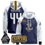 Navy Midshipmen 2024 Commander-In-Chief’s Trophy Champions Patch Pullover Hoodie