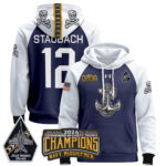 Navy Midshipmen 2024 Commander-In-Chief’s Trophy Champions Patch Pullover Hoodie