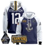 Navy Midshipmen 2024 Commander-In-Chief’s Trophy Champions Patch Pullover Hoodie