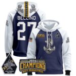 Navy Midshipmen 2024 Commander-In-Chief’s Trophy Champions Patch Pullover Hoodie