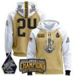 Navy Midshipmen 2024 Commander-In-Chief’s Trophy Champions Patch Pullover Hoodie