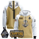 Navy Midshipmen 2024 Commander-In-Chief’s Trophy Champions Patch Pullover Hoodie