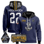 Navy Midshipmen 2024 Commander-In-Chief’s Trophy Champions Patch Pullover Hoodie