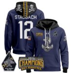 Navy Midshipmen 2024 Commander-In-Chief’s Trophy Champions Patch Pullover Hoodie