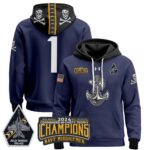 Navy Midshipmen 2024 Commander-In-Chief’s Trophy Champions Patch Pullover Hoodie
