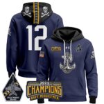 Navy Midshipmen 2024 Commander-In-Chief’s Trophy Champions Patch Pullover Hoodie