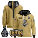 Navy Midshipmen 2024 Commander-In-Chief’s Trophy Champions Patch Pullover Hoodie
