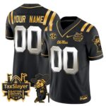 Ole Miss Rebels 2024 Gator Bowl Patch Gold Vapor Limited Custom Jersey – All Stitched