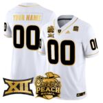 Arizona State Sun Devils 2025 Peach Bowl Gold Vapor Limited Custom Jersey – All Stitched