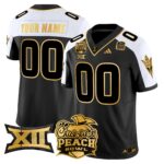 Arizona State Sun Devils 2025 Peach Bowl Gold Vapor Limited Custom Jersey – All Stitched