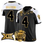 Men’s Arizona State Sun Devils 2025 Peach Bowl Gold Vapor Limited Jersey – All Stitched