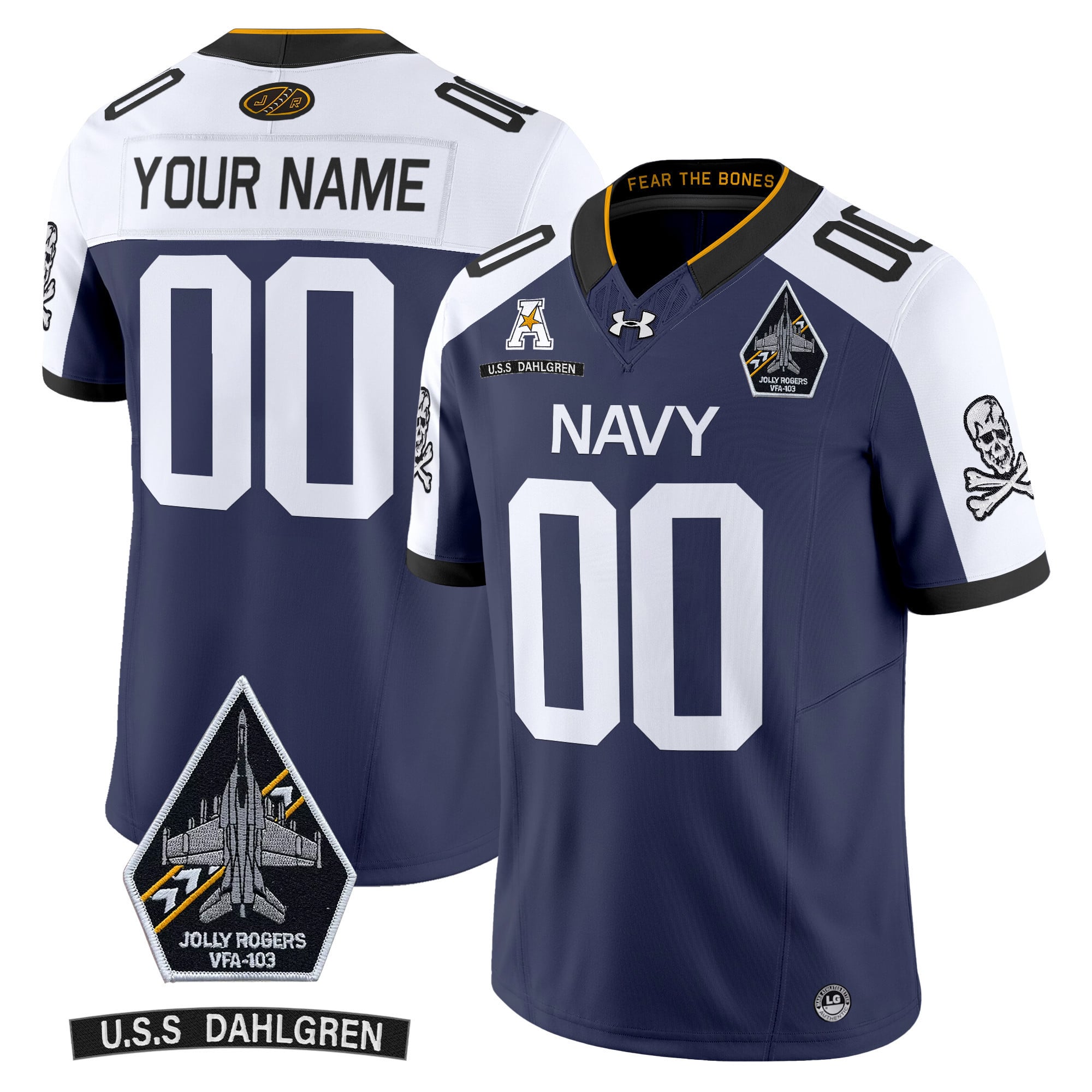 Navy Midshipmen 2024 Custom Ships Vapor Limited Jersey – All Stitched