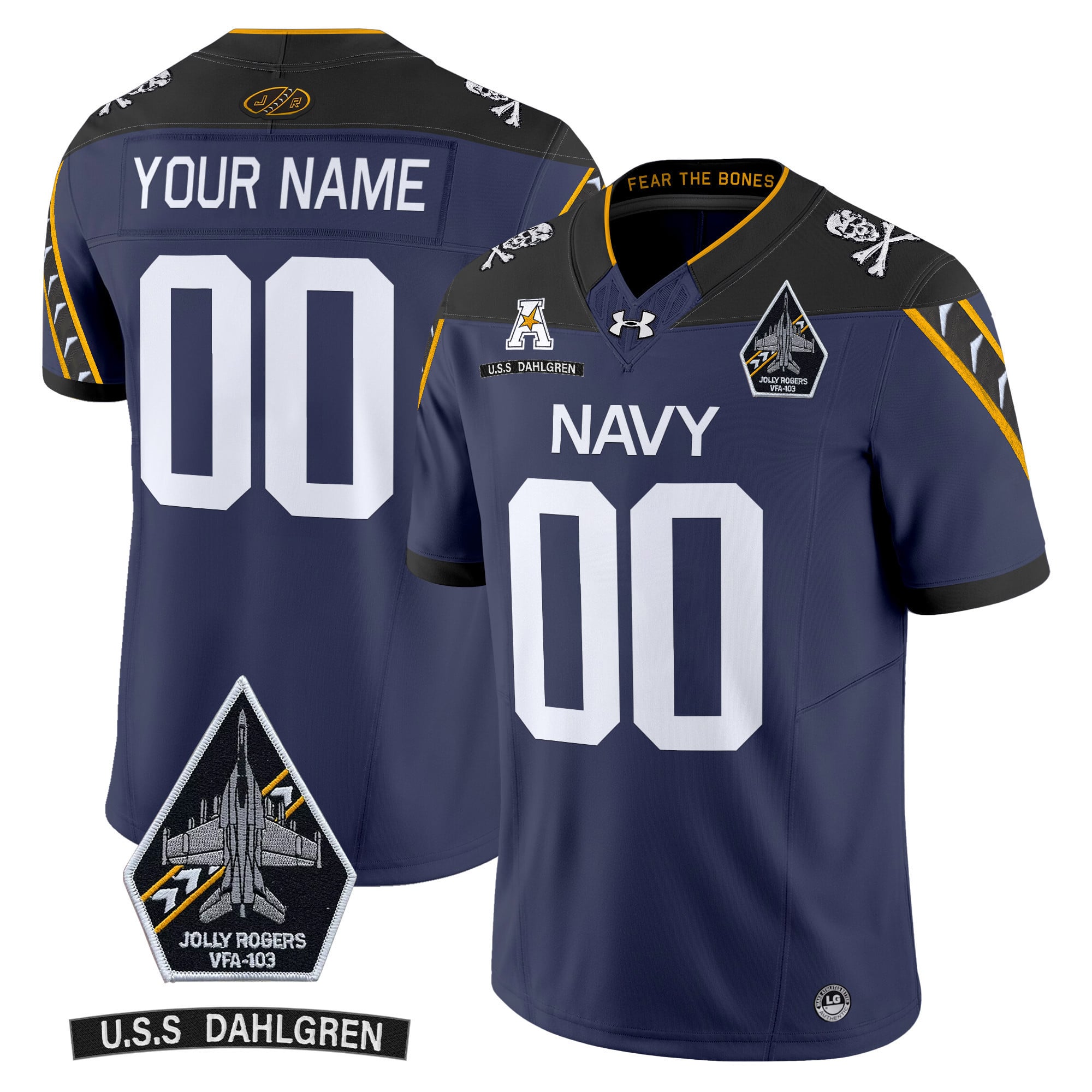 Navy Midshipmen 2024 Custom Ships Vapor Limited Jersey – All Stitched