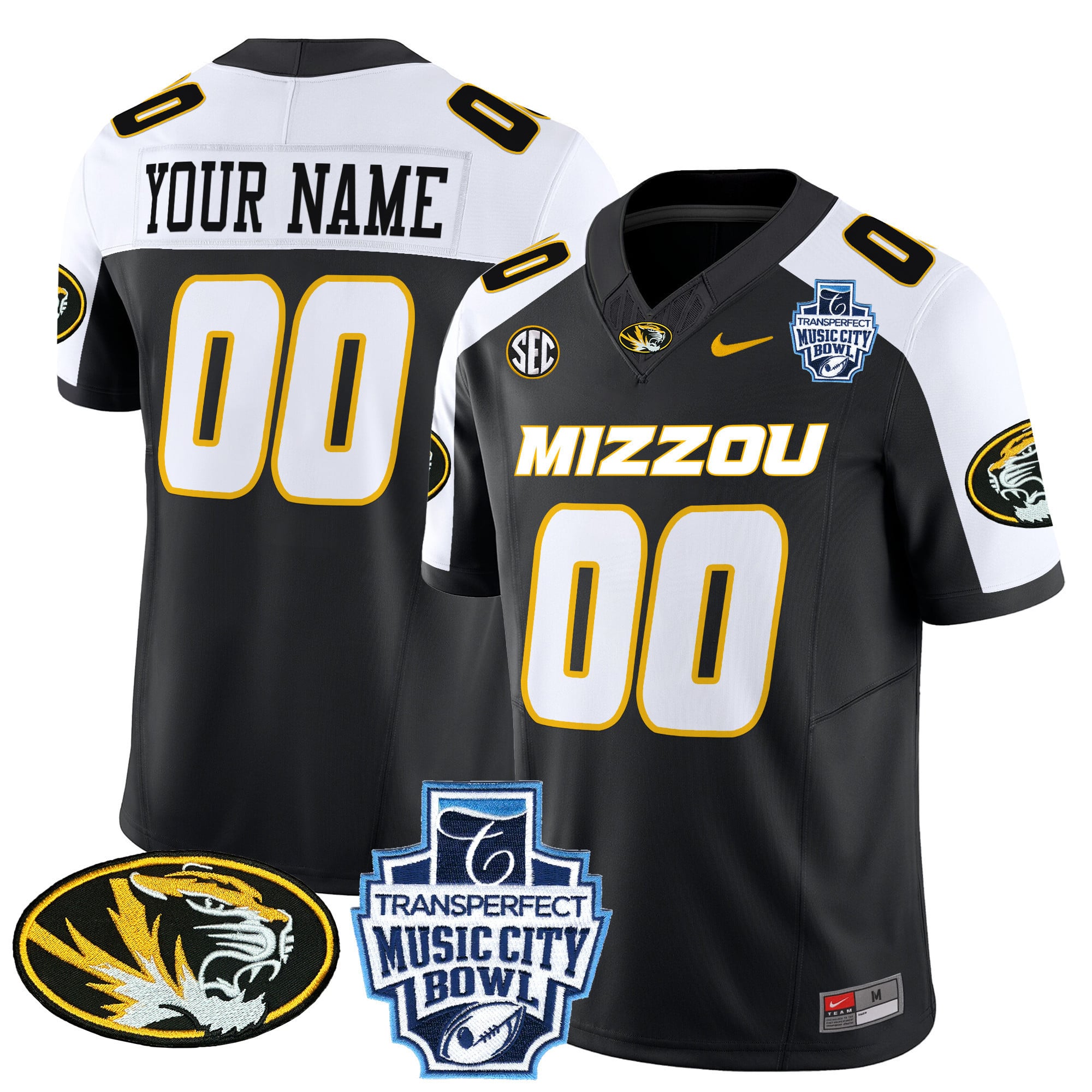 Missouri Tigers 2024 Music City Bowl Vapor Limited Custom Jersey – All Stitched