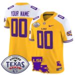 LSU Tigers 2024 Texas Bowl Patch Vapor Limited Custom Jersey – All Stitched